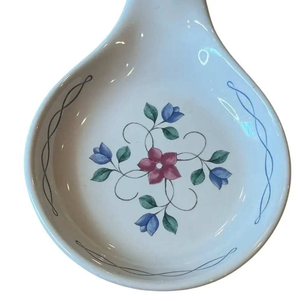 PFALTZGRAFF BONNIE BRAE SPOON REST USA Floral 6.5” Excellent Condition 1990s